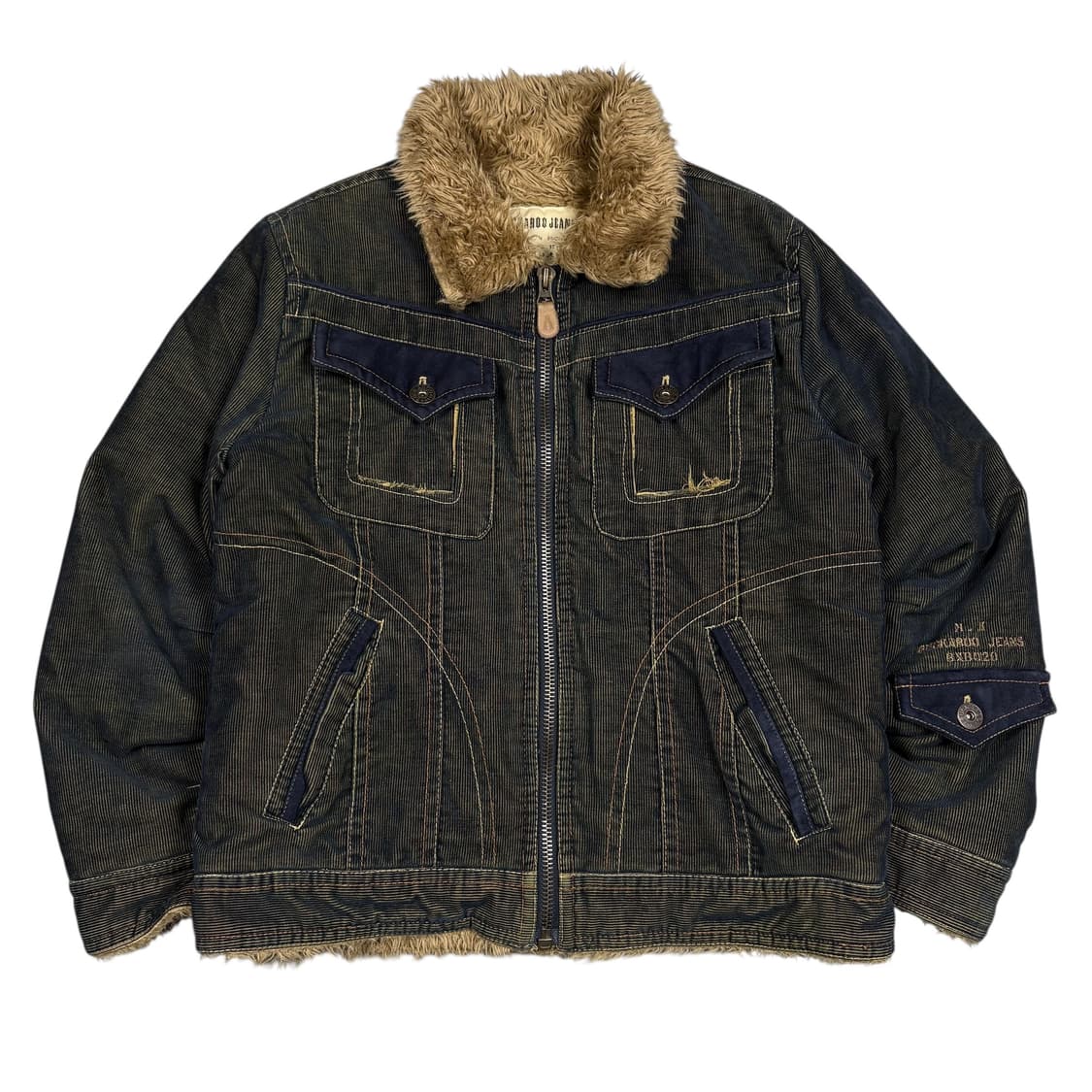 버커루 빈티지 워싱 y2k 데님 자켓 상품이미지1