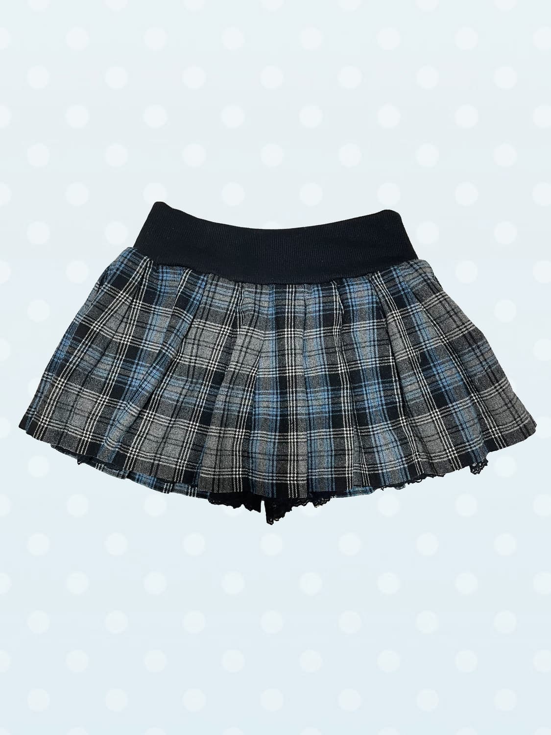 빈티지 캐캐체 체크 큐롯 스커트 반바지 상품이미지1