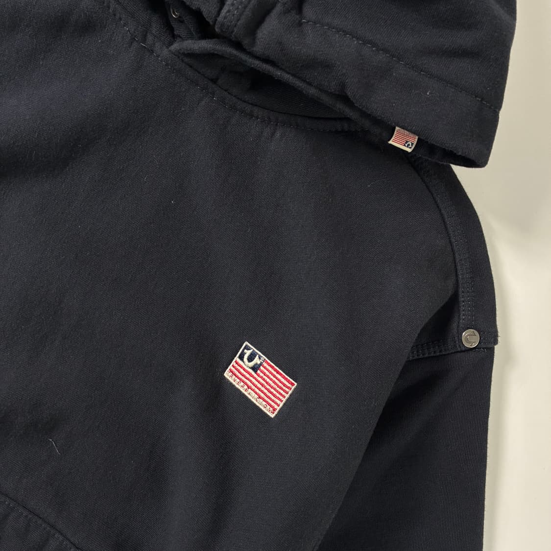 True religion  트루릴리젼 올드 글로리 성조기 네이비 후드티  상품이미지3