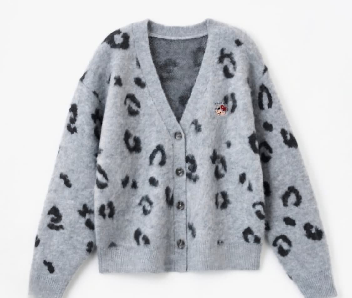 HELLO KITTY 헬로키티 레오파드 가디건 성인M 새상품 상품이미지1