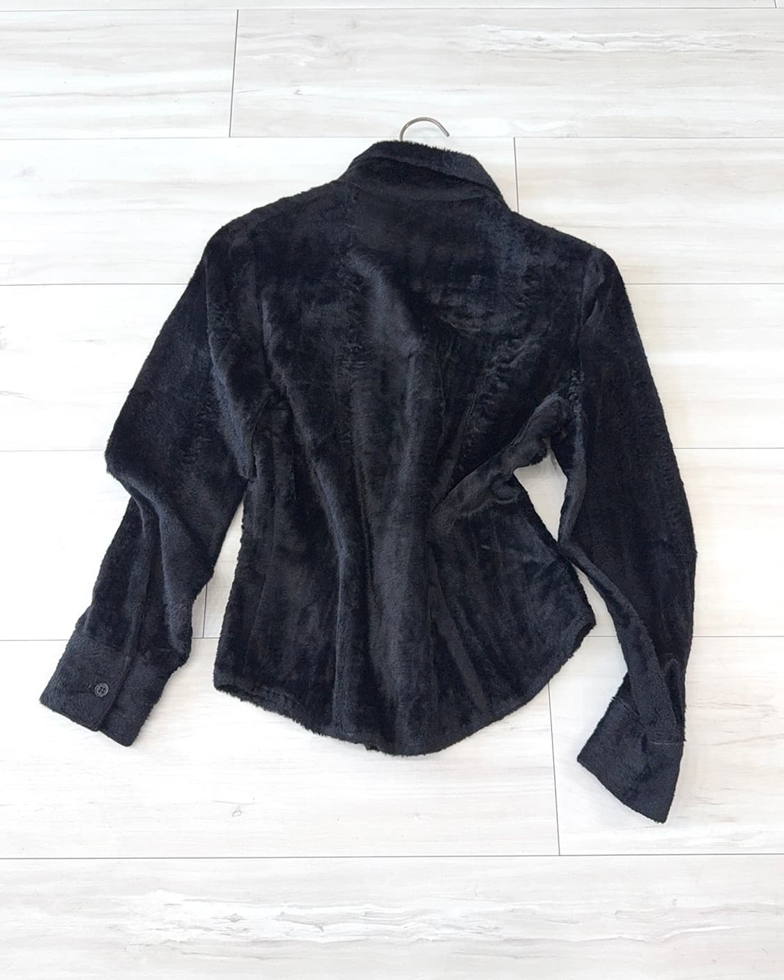 Feminine Black fur shirt 상품이미지10