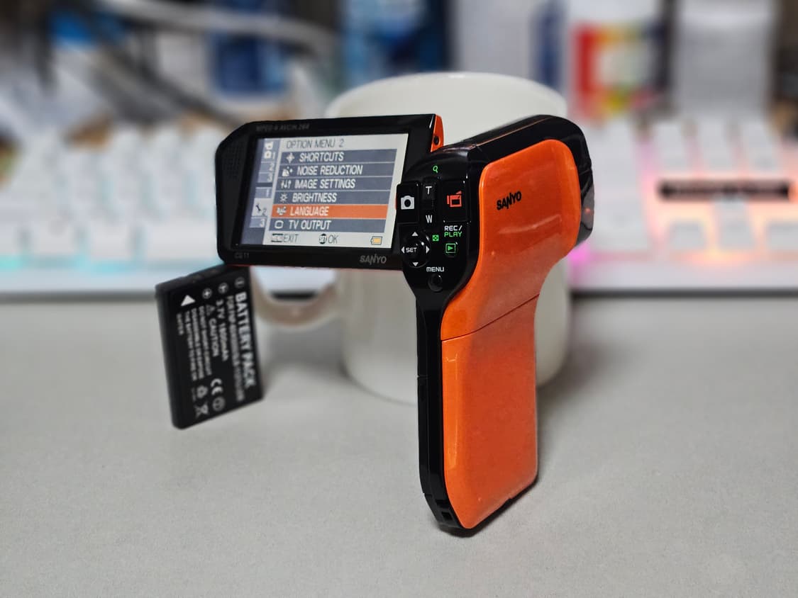 산요 작티 CG11 오렌지 핸디캠 디토 감성 디카 상품이미지5