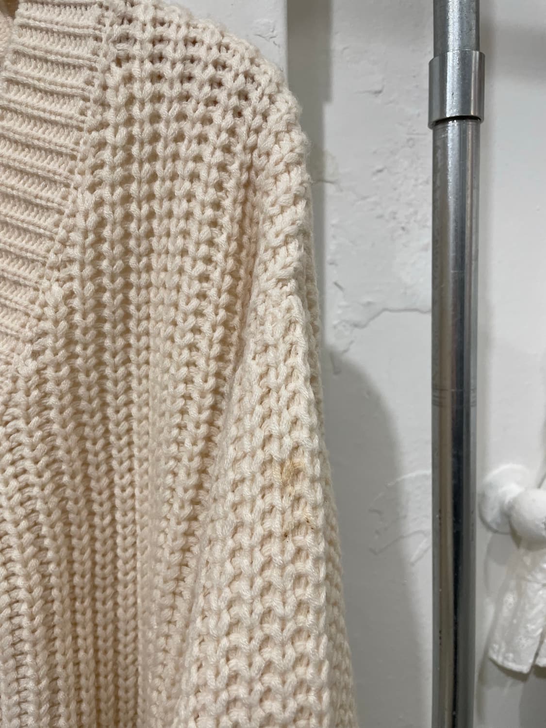 레이어드 패턴 롱슬리브 / 아이보리 버튼 가디건 상품이미지10