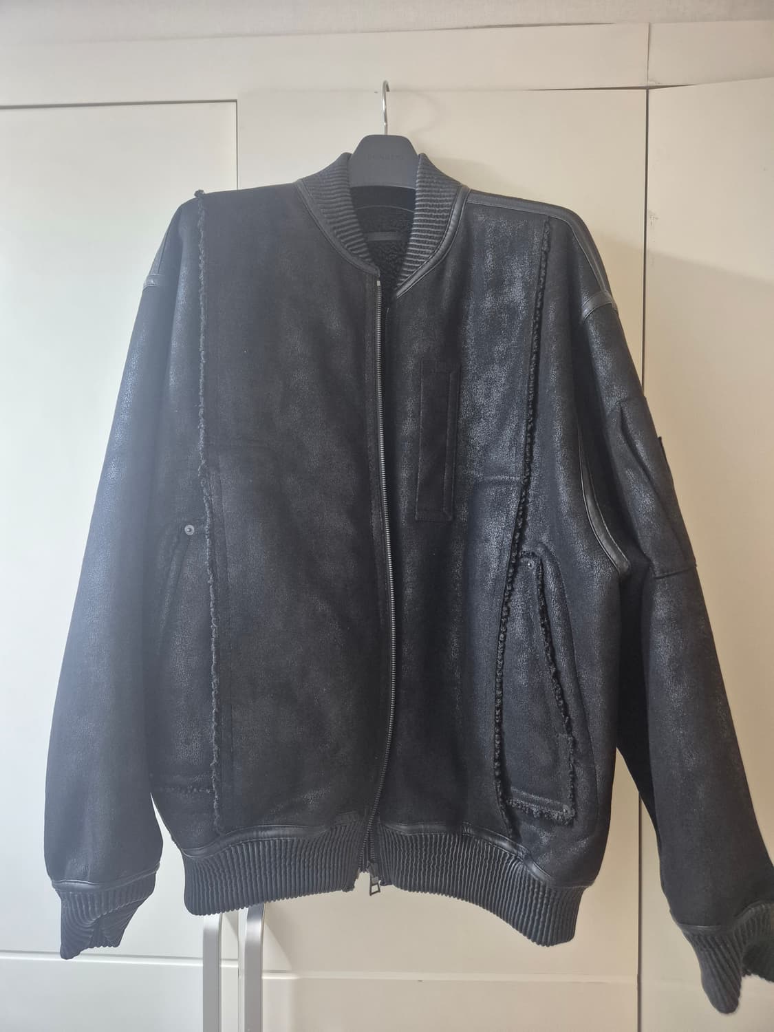 송지오 리버시블 MA-1 무스탕 48사이즈 상품이미지2