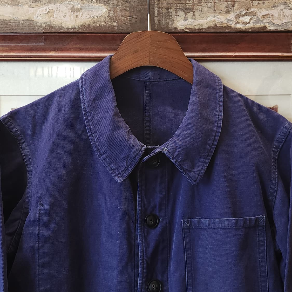 60s 프렌치 워크자켓 프렌치자켓 바이올렛 블루 s 상품이미지4