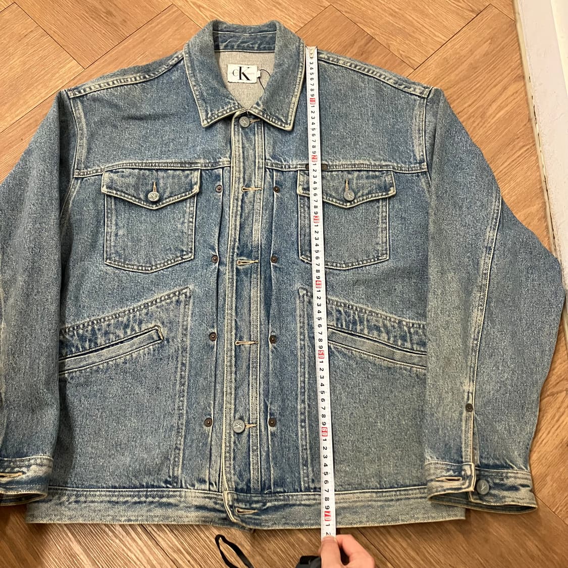 N101 90s usa ck 캘빈클라인 데님 청자켓 상품이미지7
