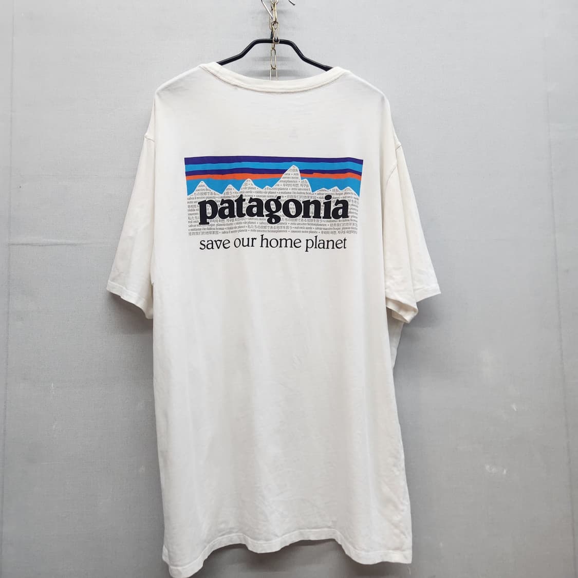 파타고니아 백 빅로고 오가닉코튼 반팔 L(XL) 상품이미지1