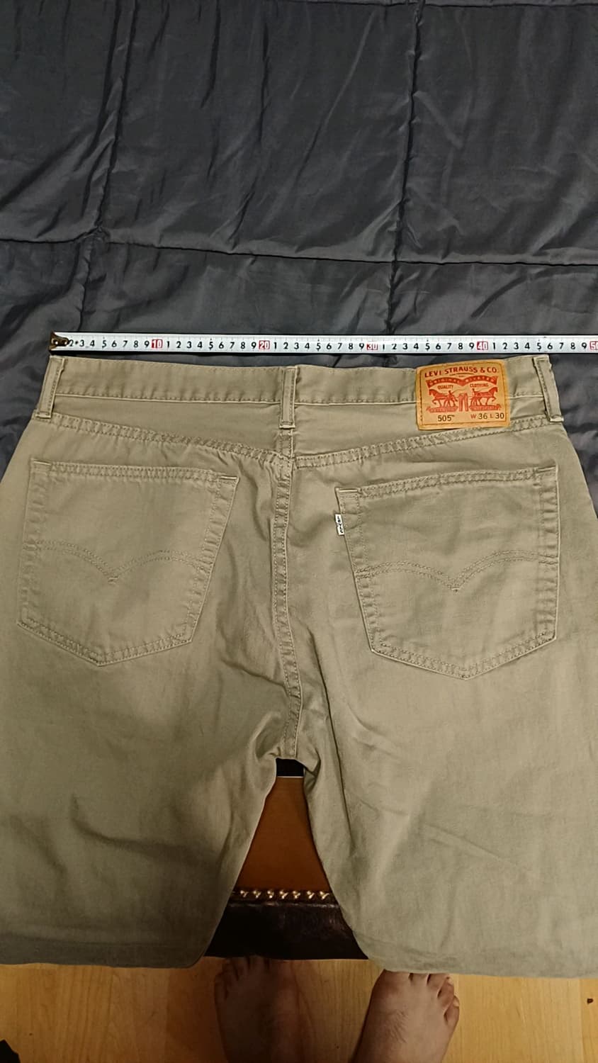 리바이스 505 데님팬츠 실측35인치 기장103 상품이미지7