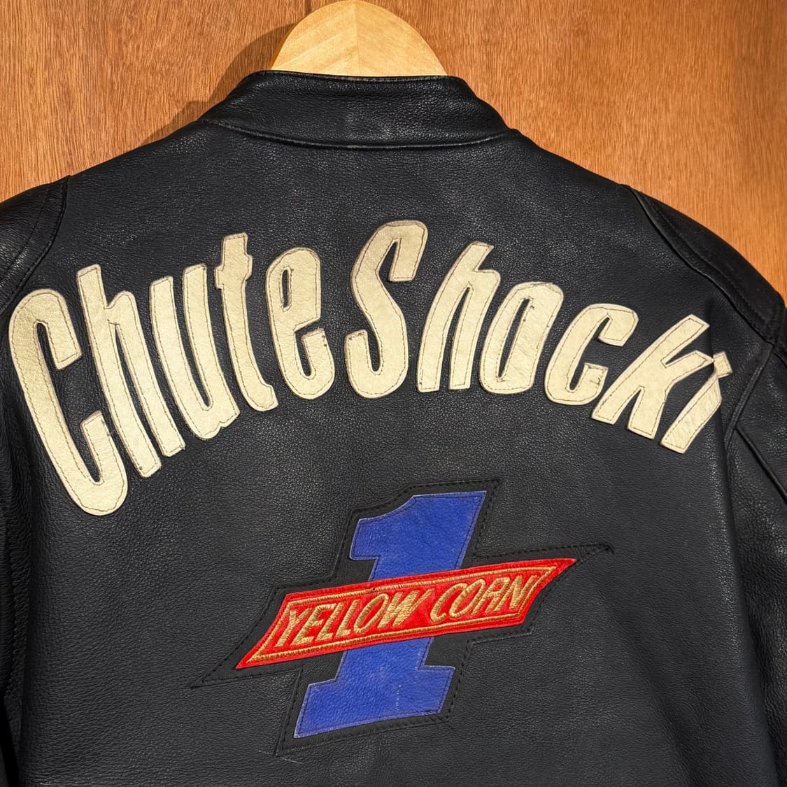 옐로우콘 헤비 카우레더 자켓 M 카페레이서 소가죽 상품이미지6