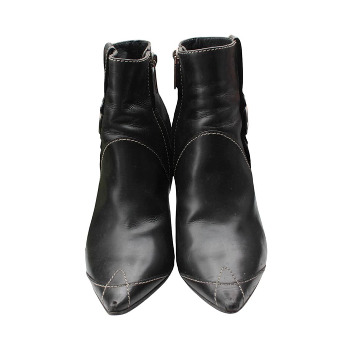 디올 블랙 스티치 CD 앵클 부츠 37 상품이미지2