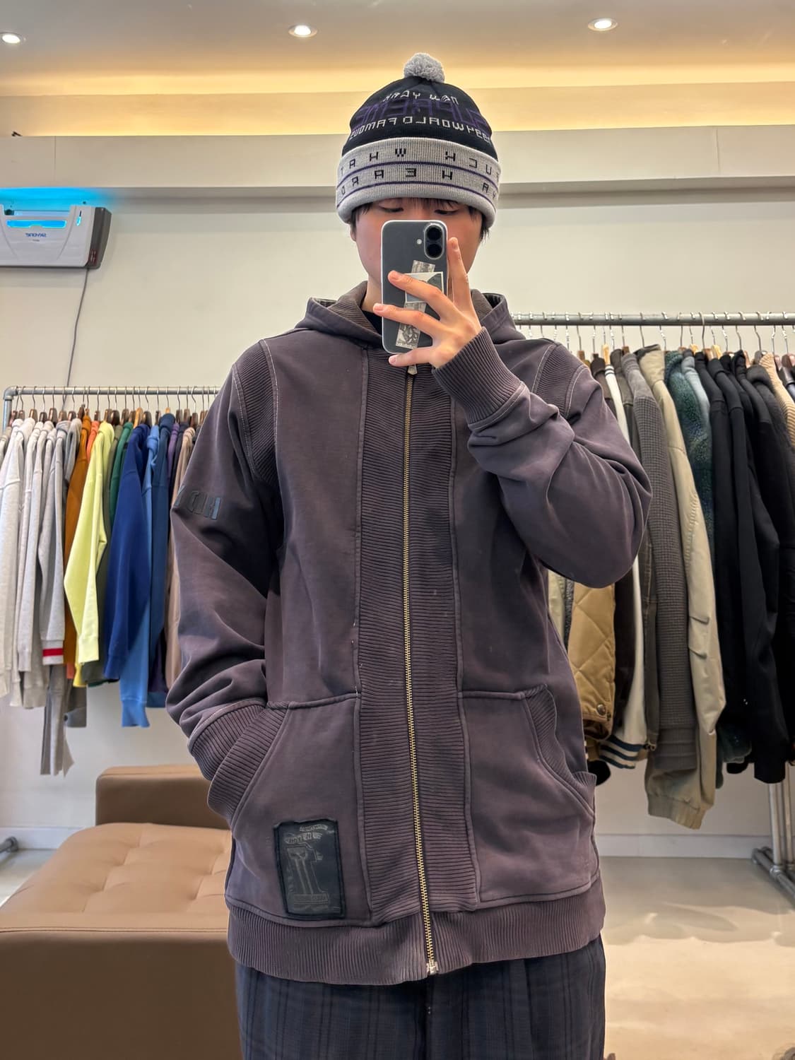 할리데이비슨 골지패널 후드집업 상품이미지6