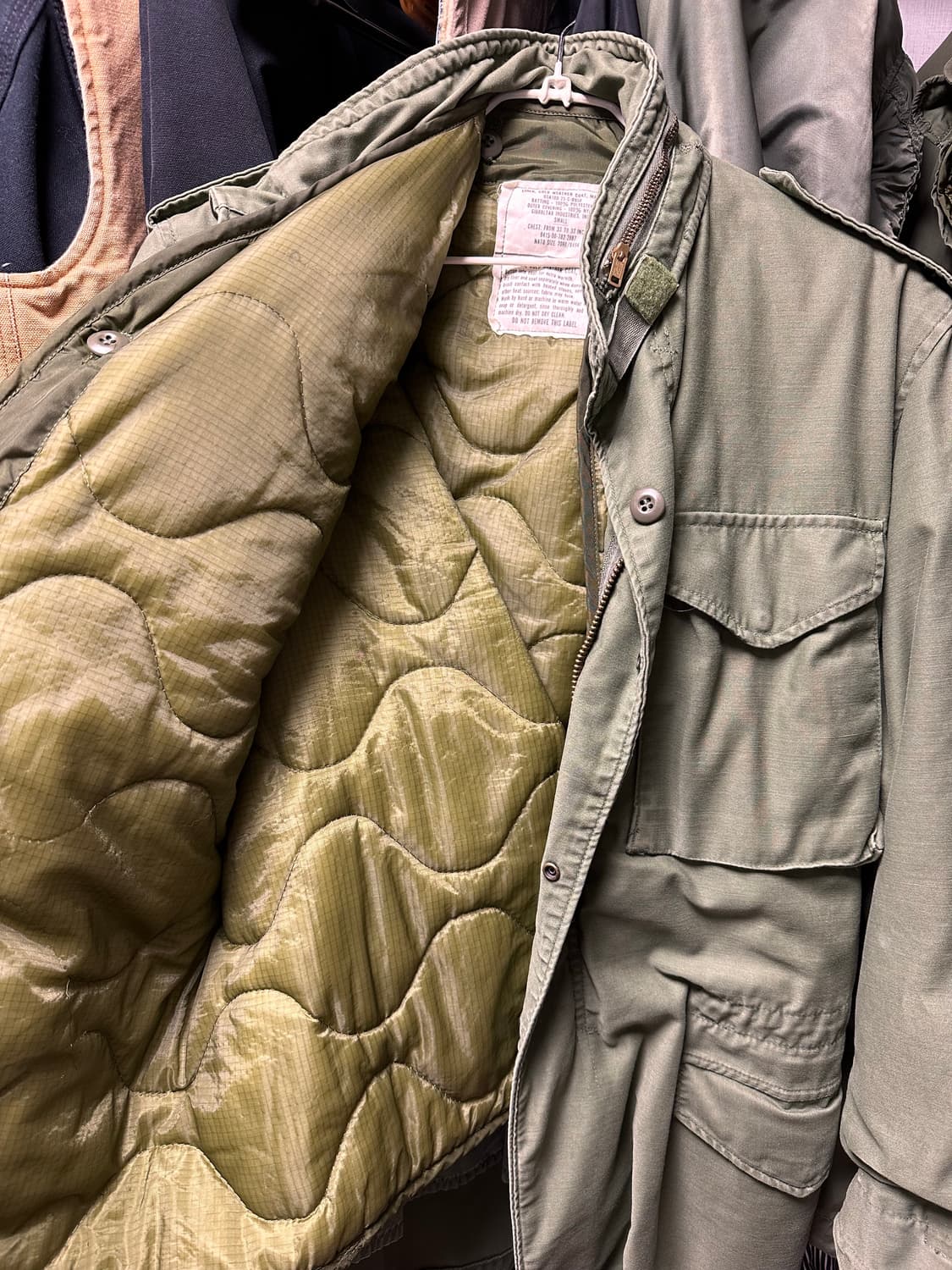 M65필드자켓 내피포함 스몰롱 사이즈 판매합니다 상품이미지2