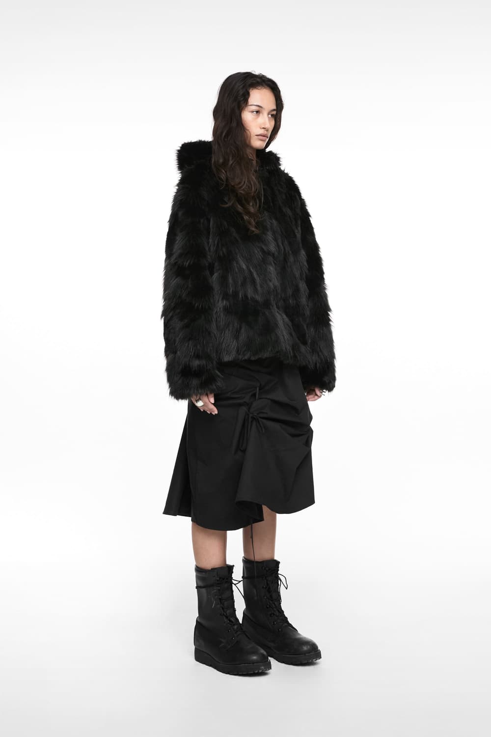 나체 리버시블 퍼자켓 새상품 상품이미지3