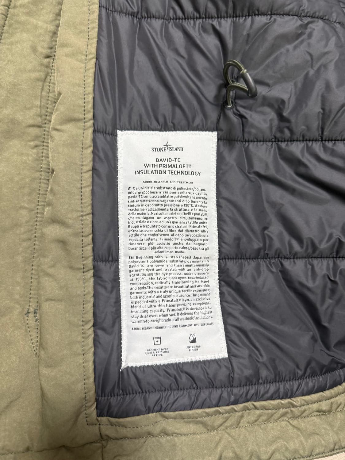 스톤아일랜드 다비드TC 프리마로프트 자켓 상품이미지5
