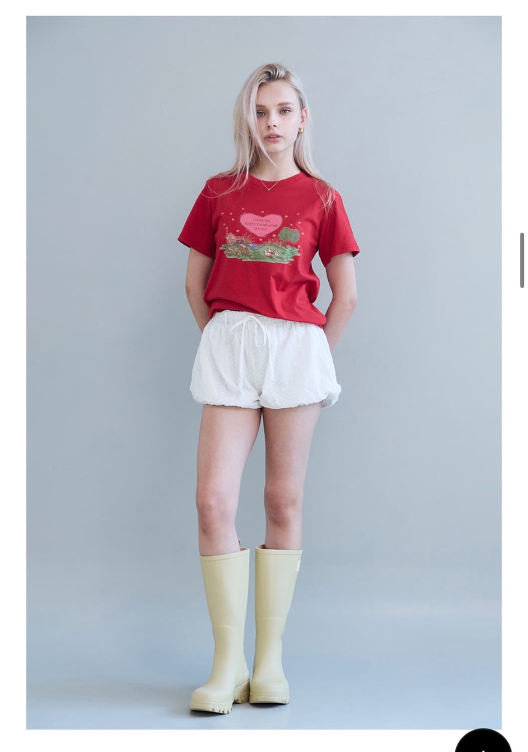Serene Town Tee-Red 상품이미지3