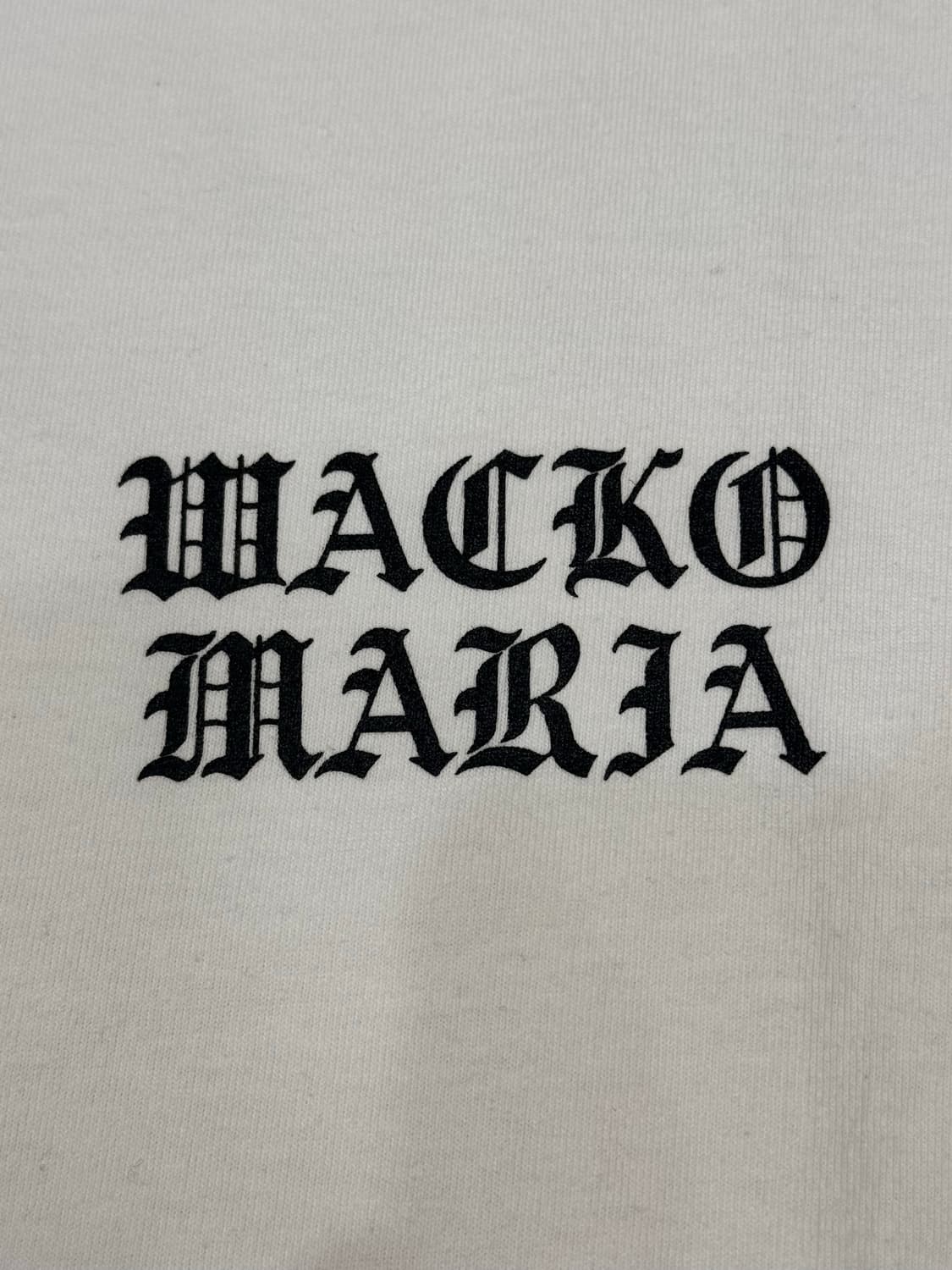 [XL] 와코마리아 마리아 프린트 반팔 티셔츠 화이트  상품이미지6