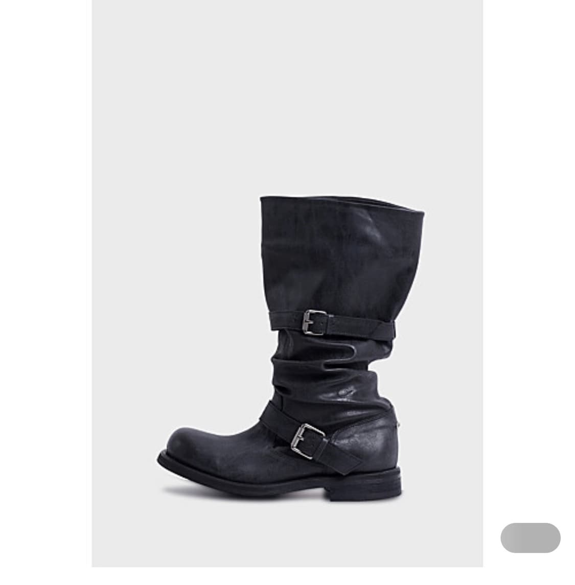 Slouchy Long Boots - Wa shed Black 상품이미지1