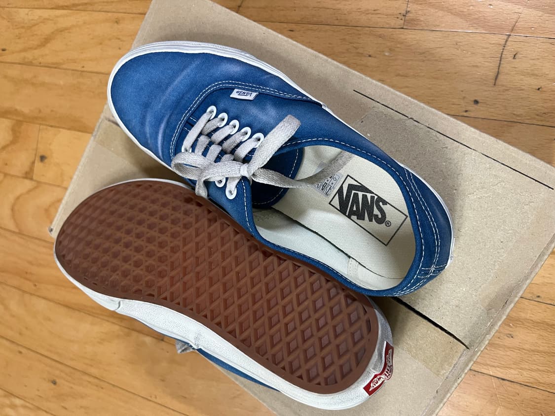 반스 어센틱 웨이브 워시드 블루 270 상품이미지3