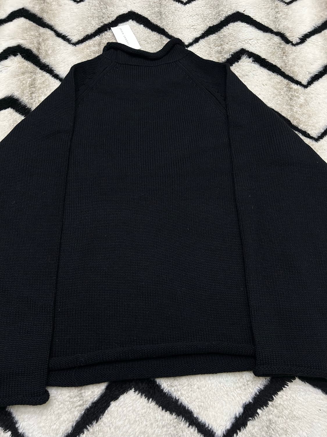 [M]토마스모어 롤링 폴라 니트/블랙 상품이미지4