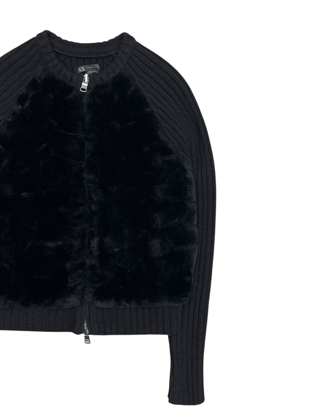 아르마니 익스체인지 퍼 니트 집업 상품이미지6