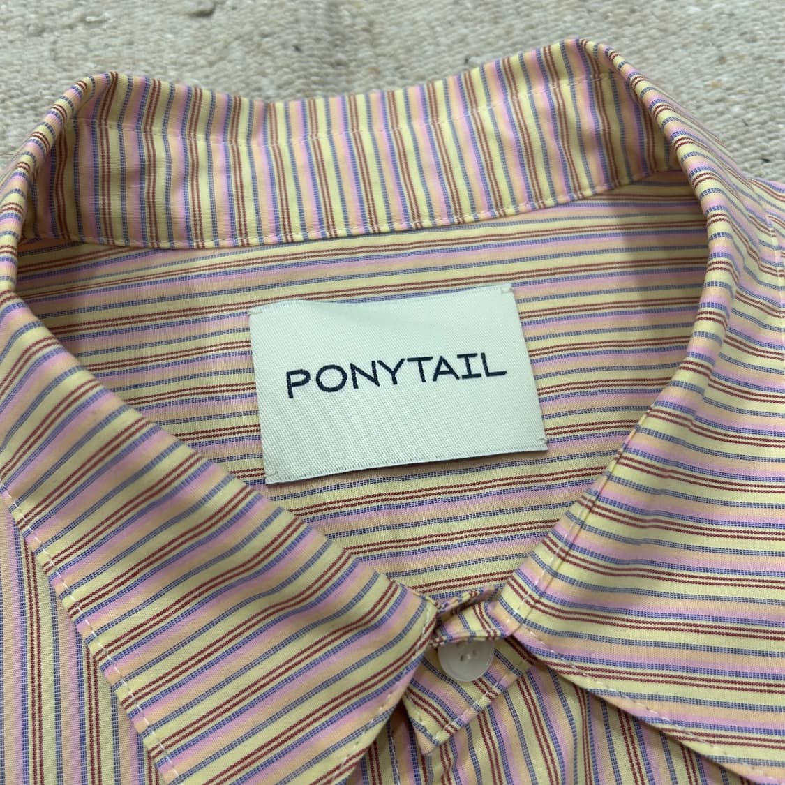 포니테일 스트라이프 셔츠 상품이미지3