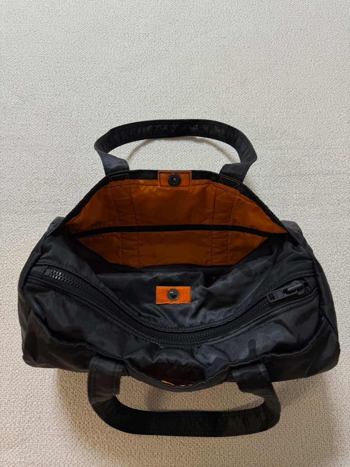 (미사용급) 정품 PORTER 포터 탱커 더플백 L 블랙카모 보스턴백 상품이미지9