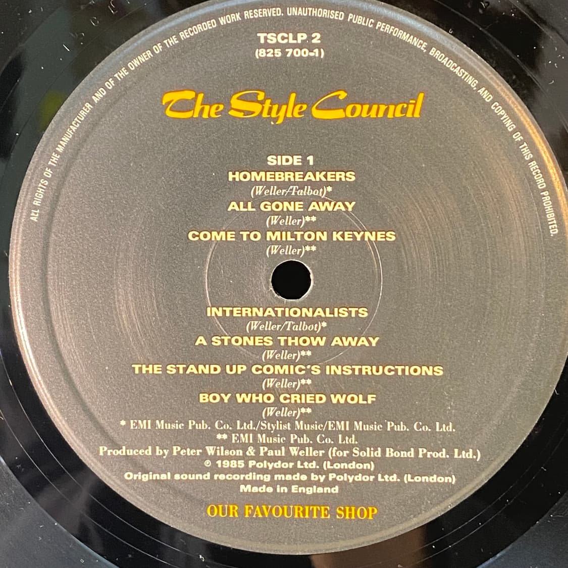 (수입중고LP-팝록) The Style Council -Our Favou 상품이미지4