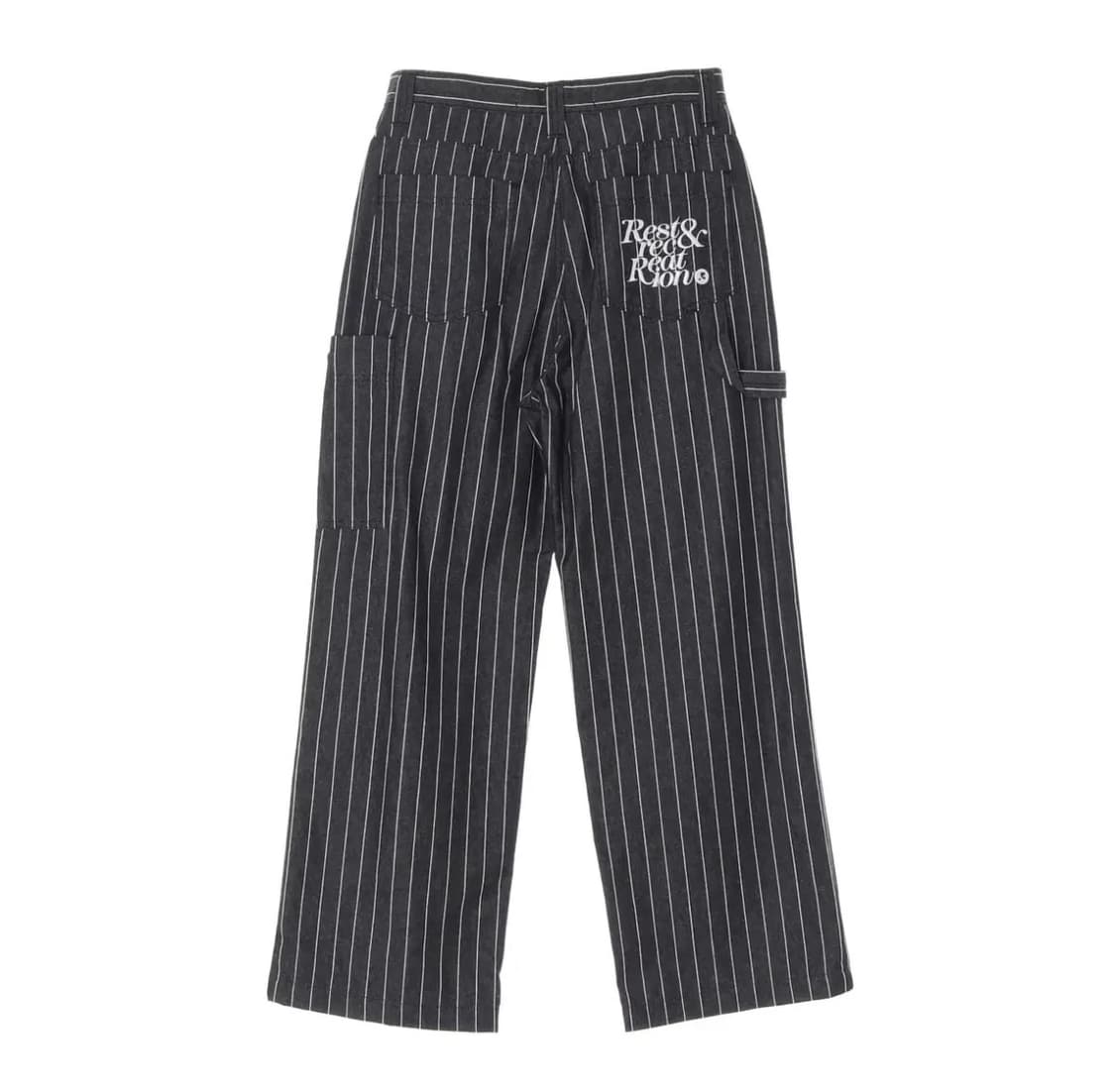 레스트앤레크레이션 스트라이프 카고 와이드 데님 팬츠 상품이미지2