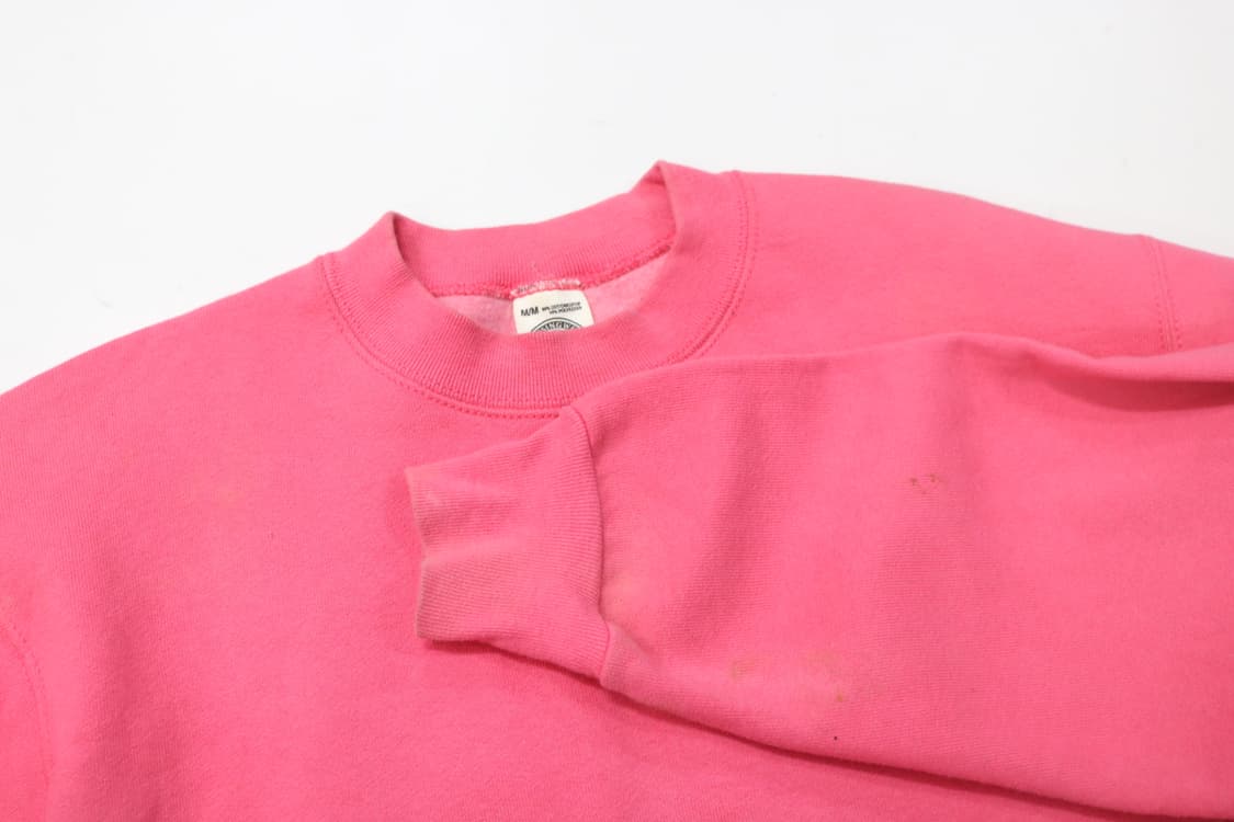 먼싱웨어 90s 빈티지 USA제 핫핑크 스웨트셔츠 (M) 상품이미지5