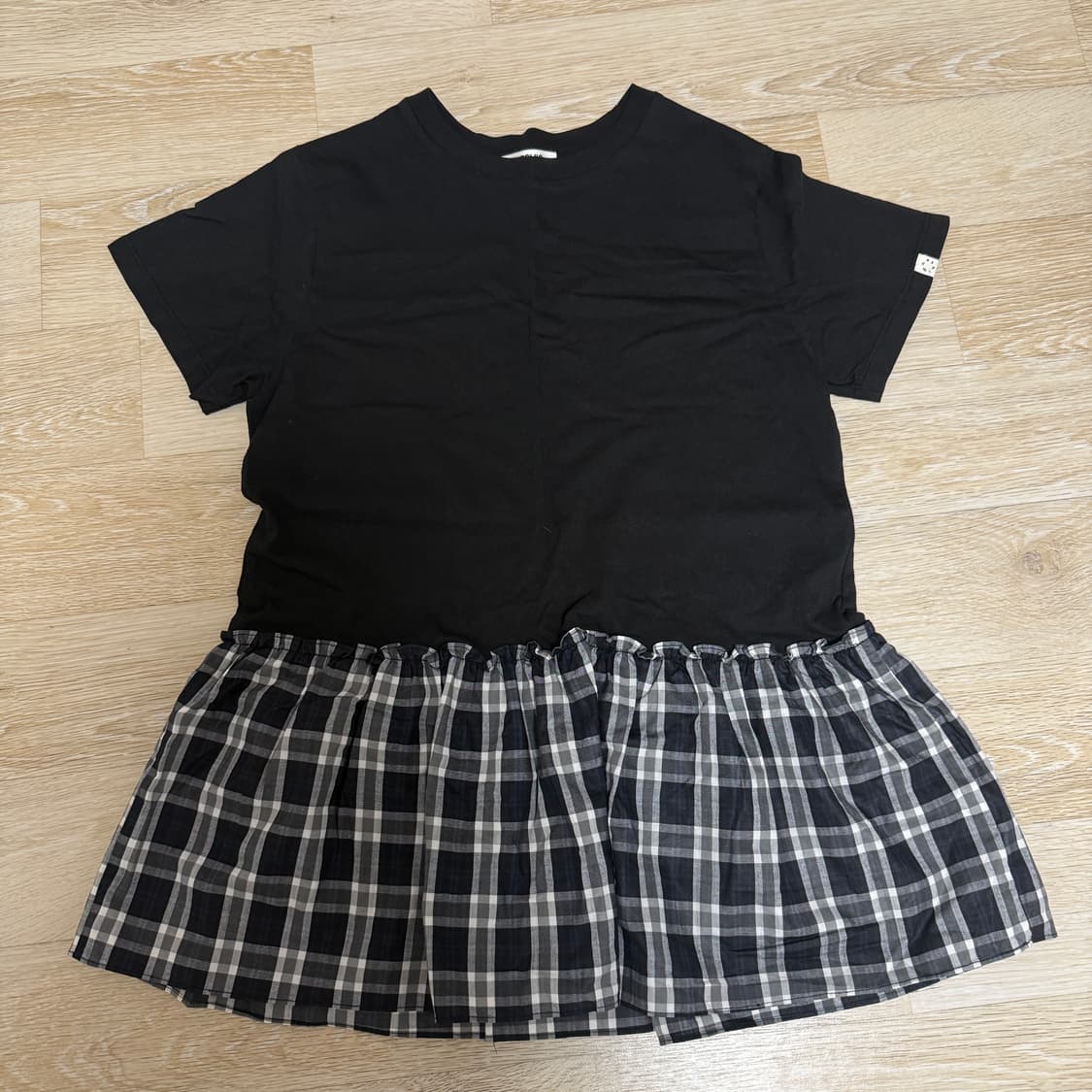 오헤시오 체크 프릴 반팔 상품이미지4