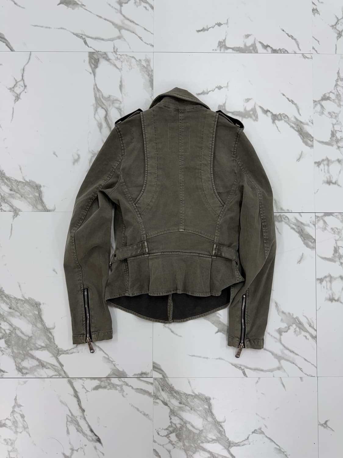 디젤 워시드 코튼 라이더 자켓 상품이미지2