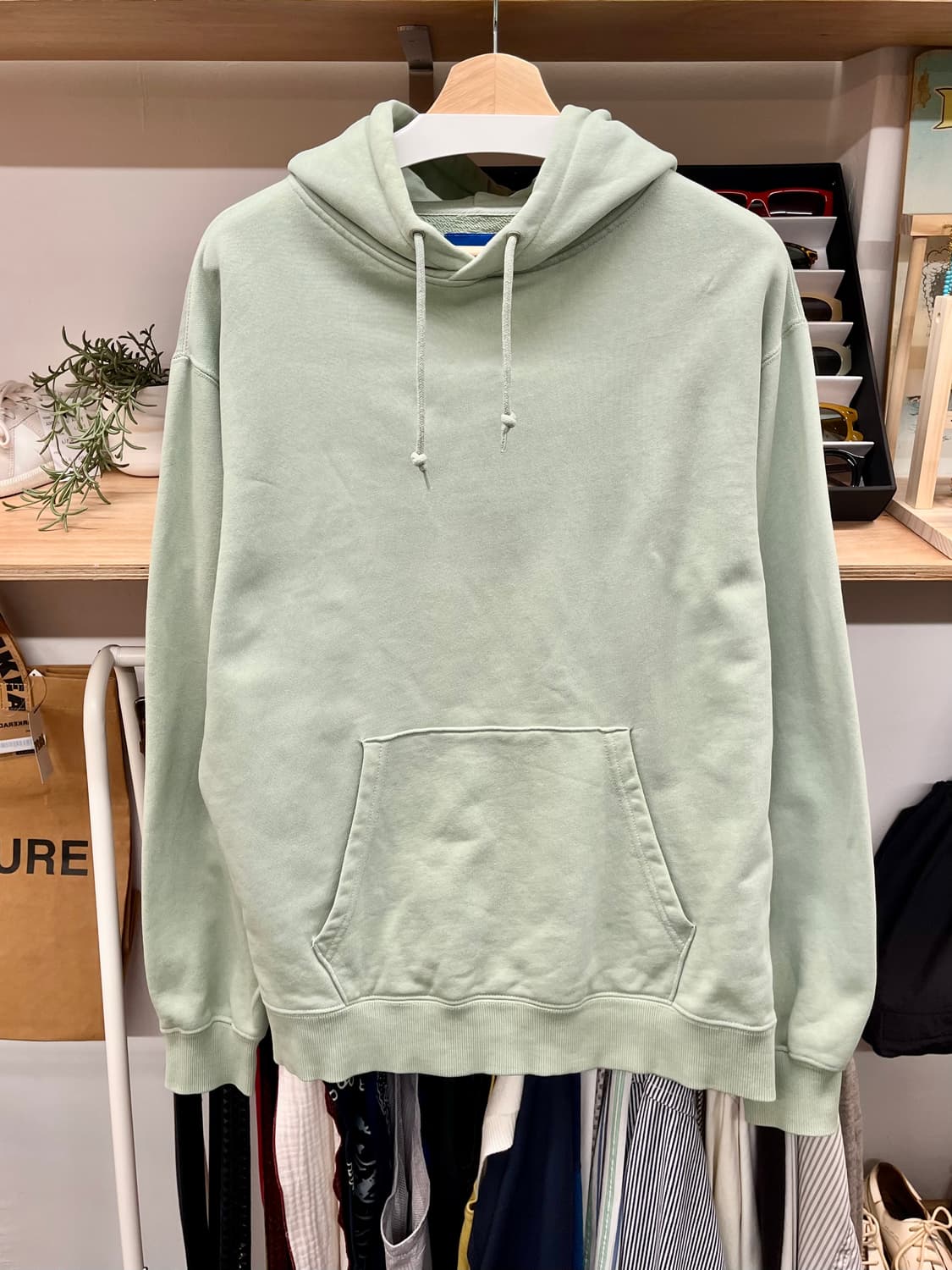 [95~100] 빔즈 BEAMS 민트컬러 후드티 M 상품이미지1