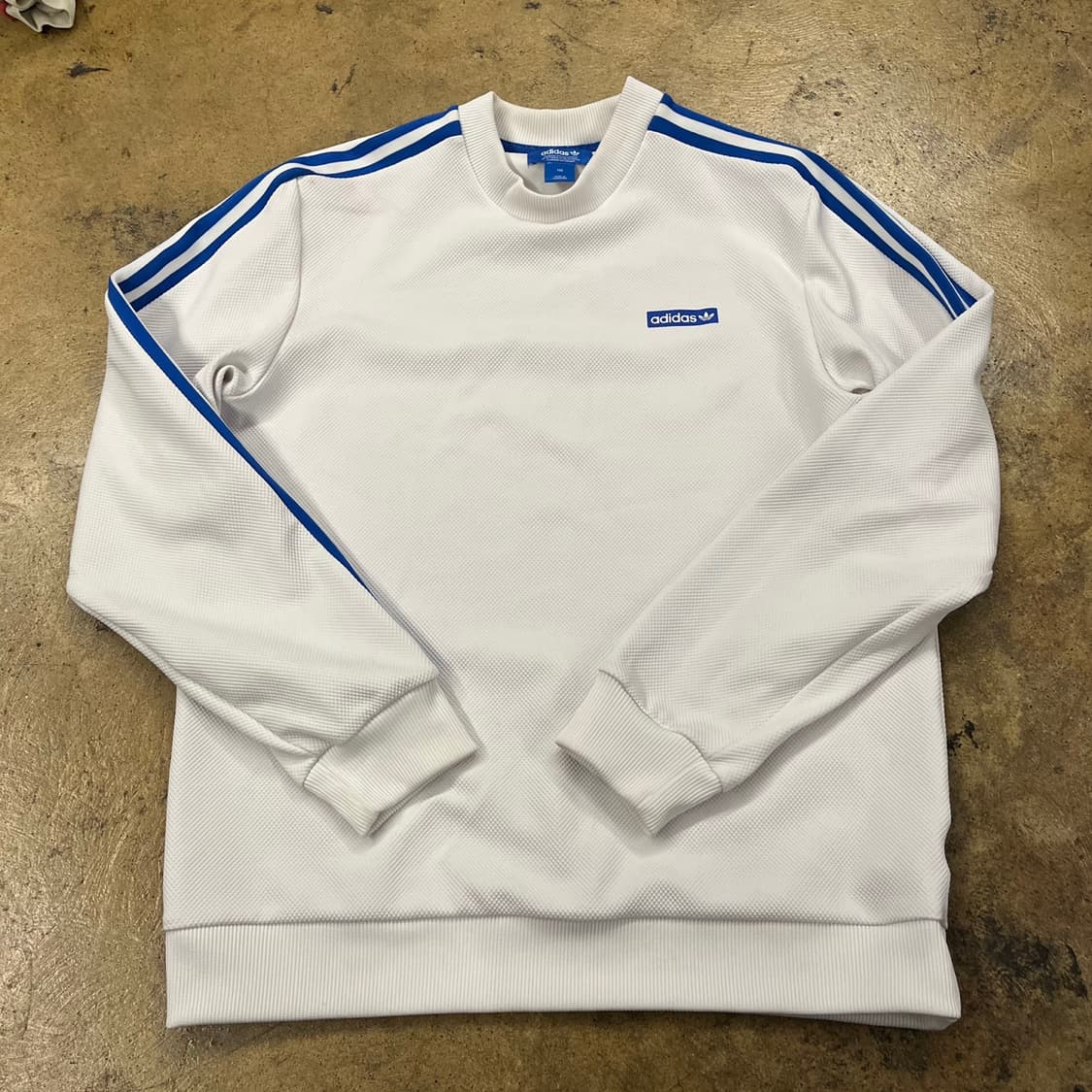 [정품/110] 아디다스 흰색 맨투맨 긴팔 티셔츠 b15 상품이미지2