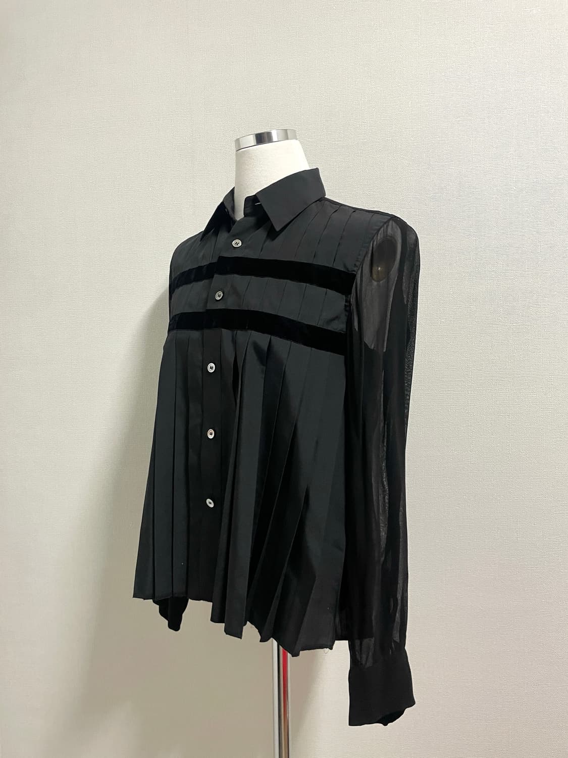 트리콧 꼼데가르송 플리츠 셔츠 상품이미지3