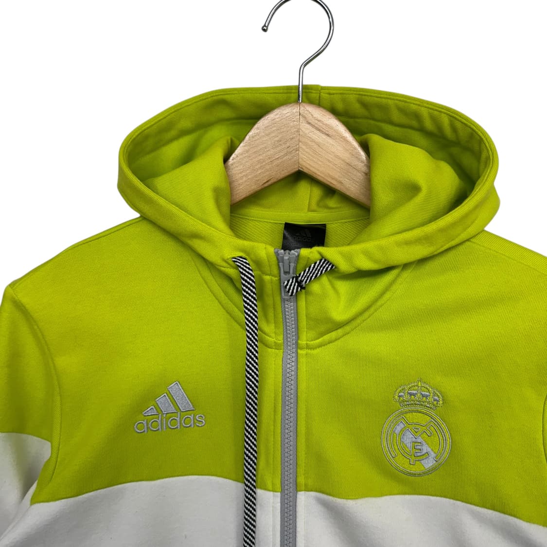 아디다스 레알마드리드 배색 후드집업 상품이미지2