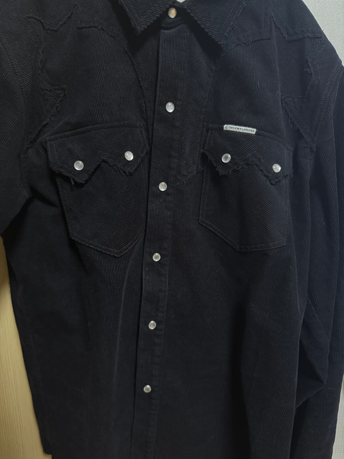 더바이닐하우스 코듀로이 웨스턴 셔츠 블랙(L) 상품이미지6