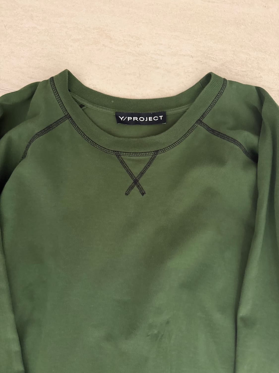 Y/PROJECT 루즈핏 카키 맨투맨 상품이미지2