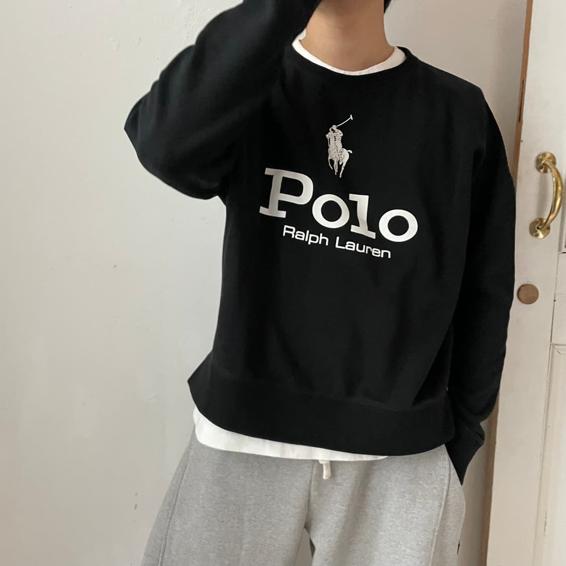 폴로 랄프로렌 로고 맨투맨 상품이미지2