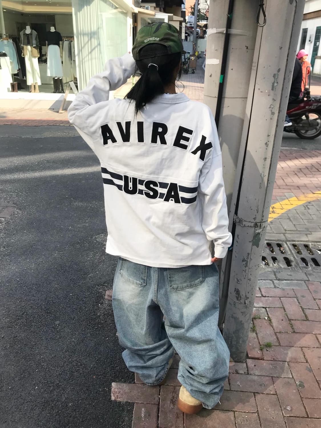 Avirex Embroidery Logo Patch PK L/S 상품이미지1