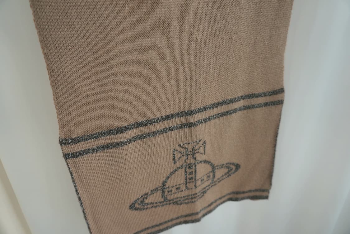 비비안웨스트우드 양면 로고 머플러 상품이미지1