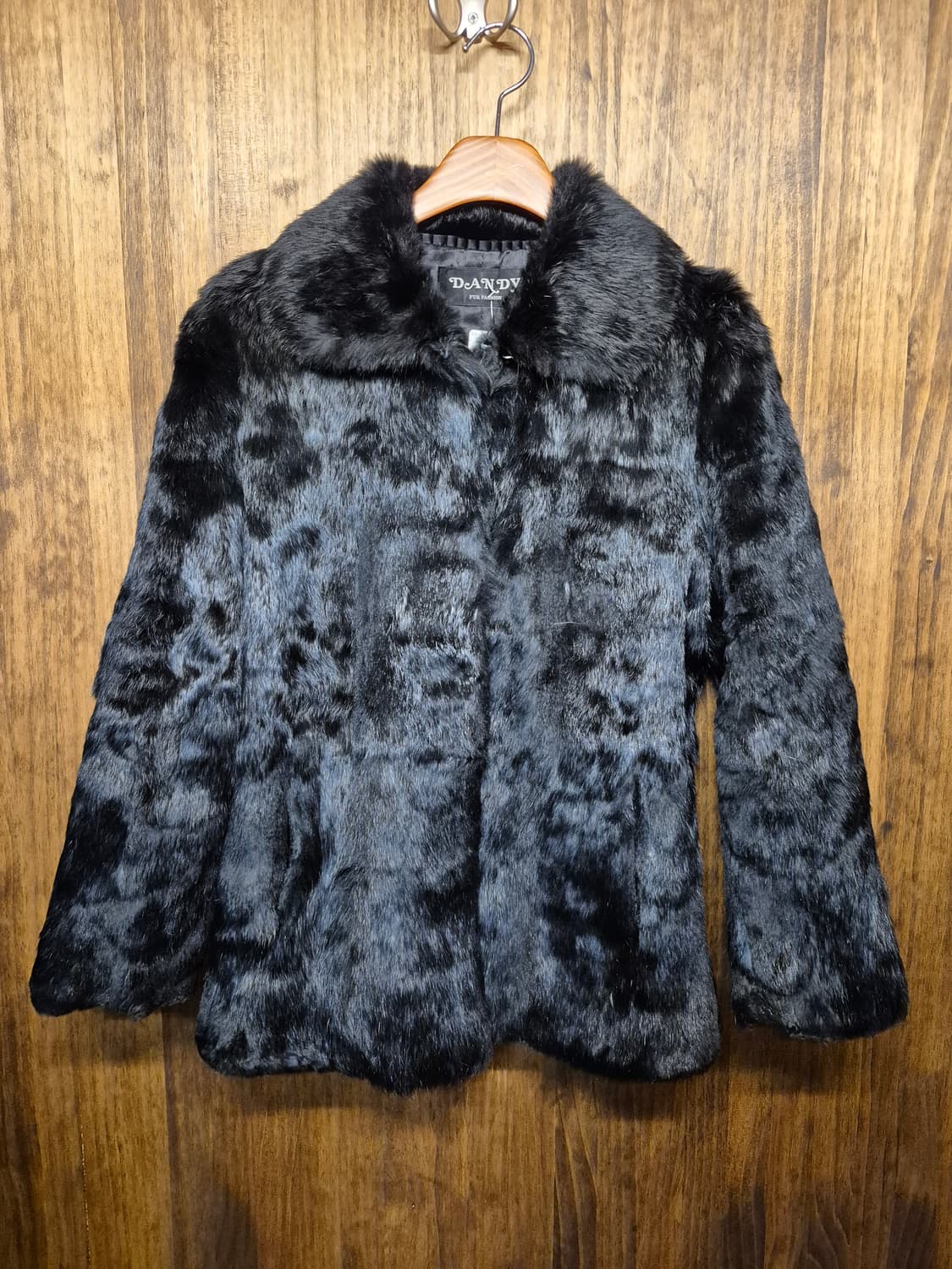 VINTAGE BLACK RABBIT FUR JACKET  상품이미지2