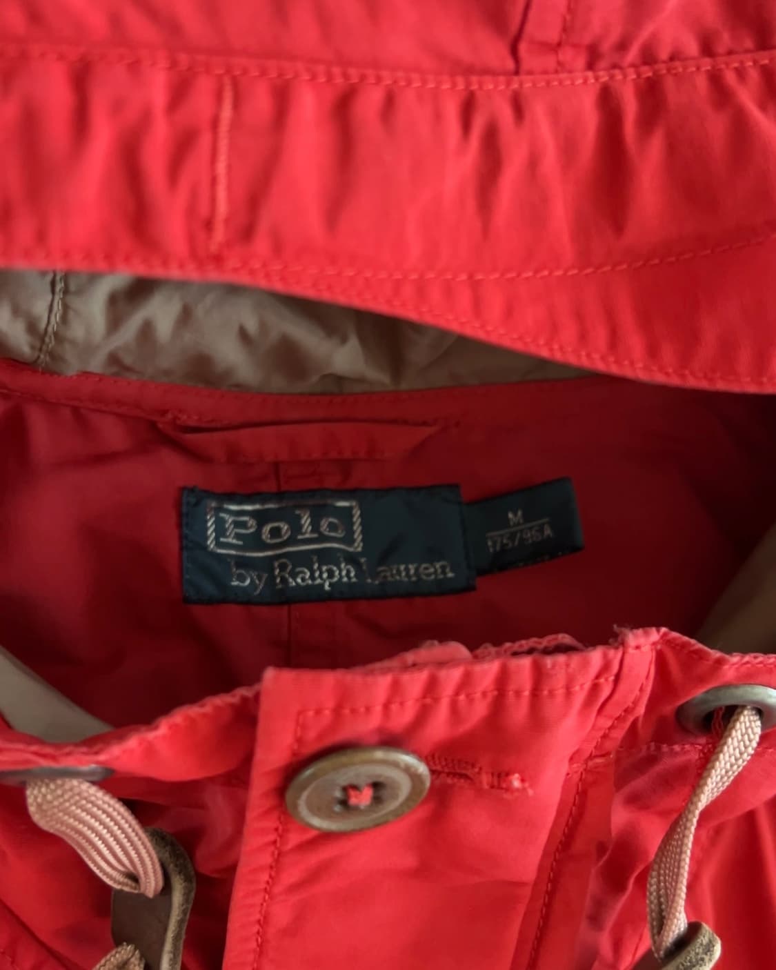 폴로 랄프로렌 레드 후드자켓 M 상품이미지4