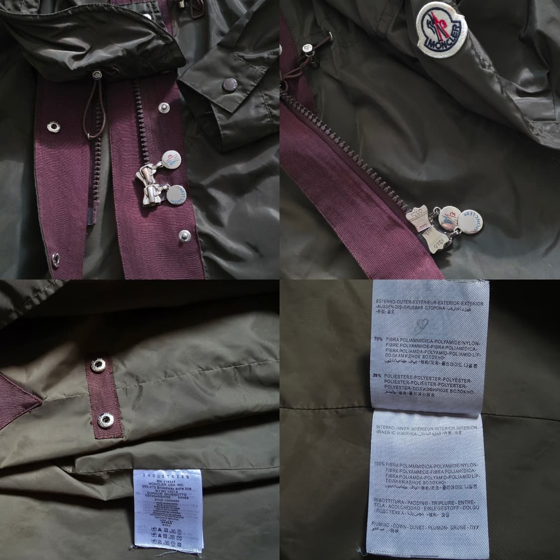 몽클레르 카키색 바막 웨트 후드 롱자켓 여성 2
 상품이미지10