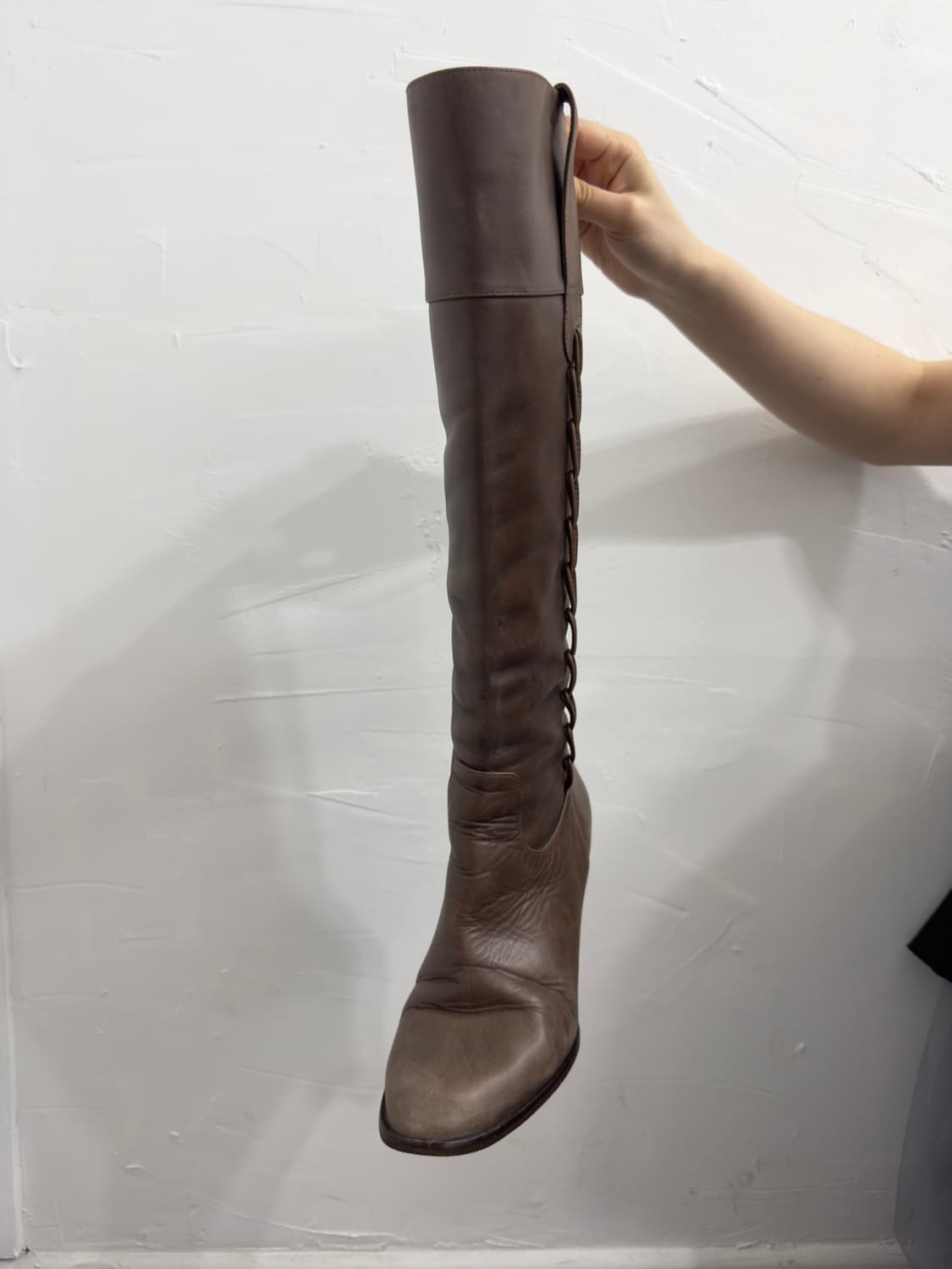 design leather vibram boots 상품이미지4