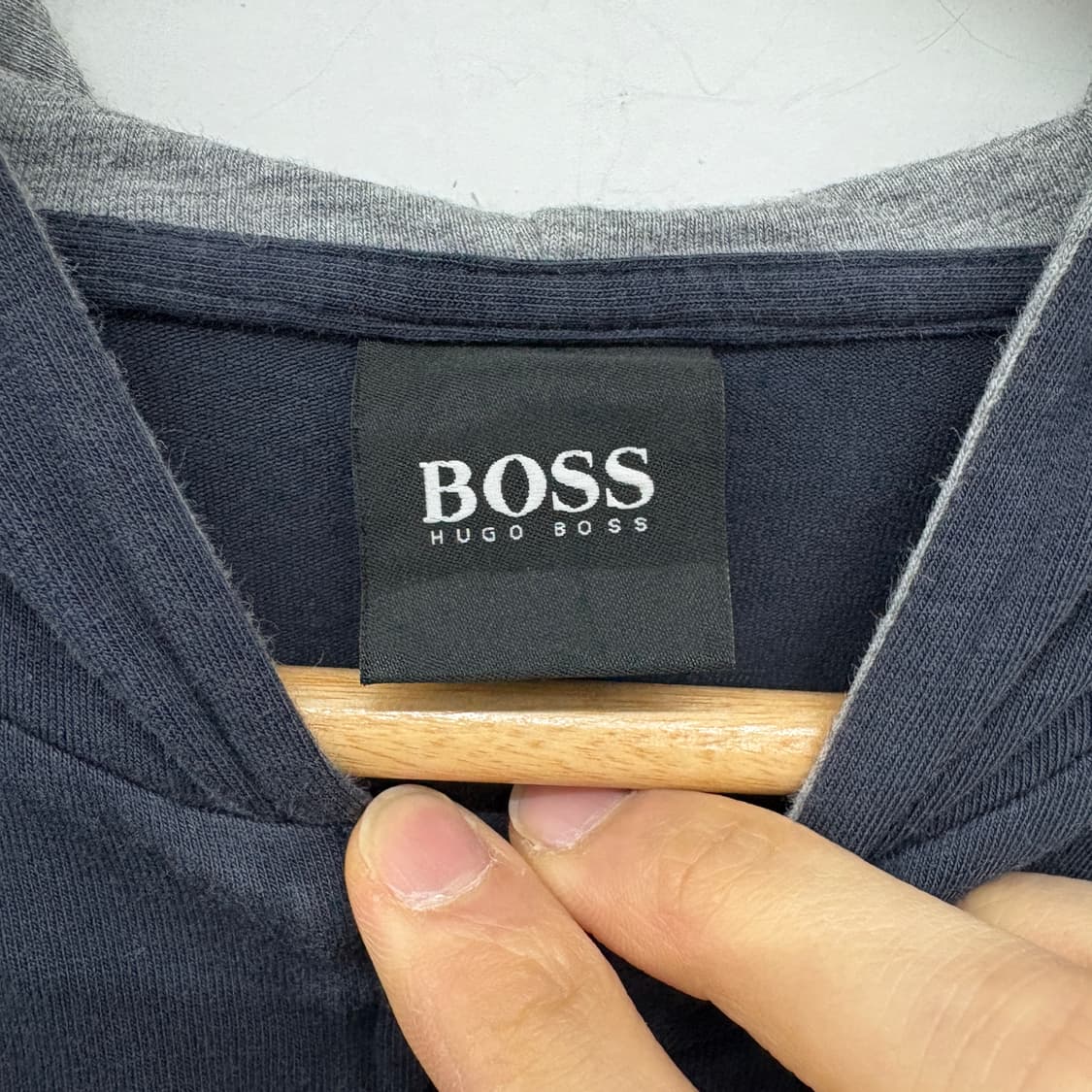 보스 블랙 후드집업 배색 여성 M 상품이미지5