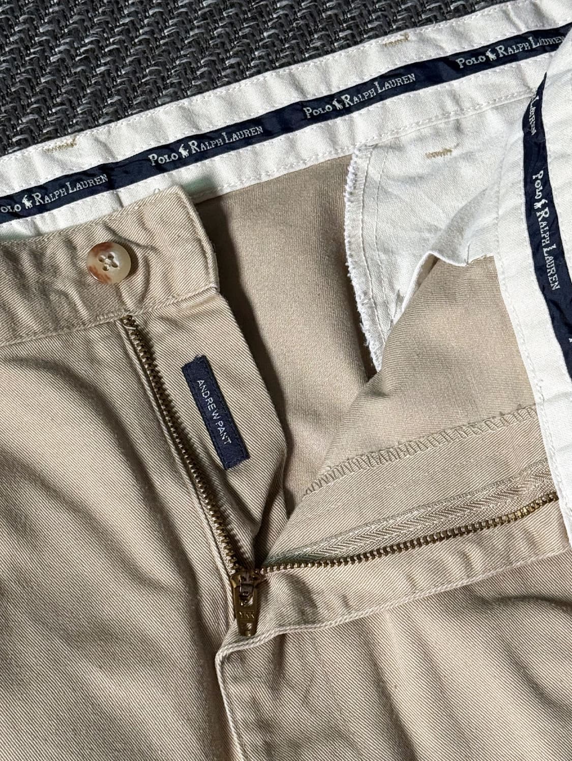 (38) 90s 폴로 랄프로렌 앤드류 더블 플리츠 치노 팬츠 상품이미지3