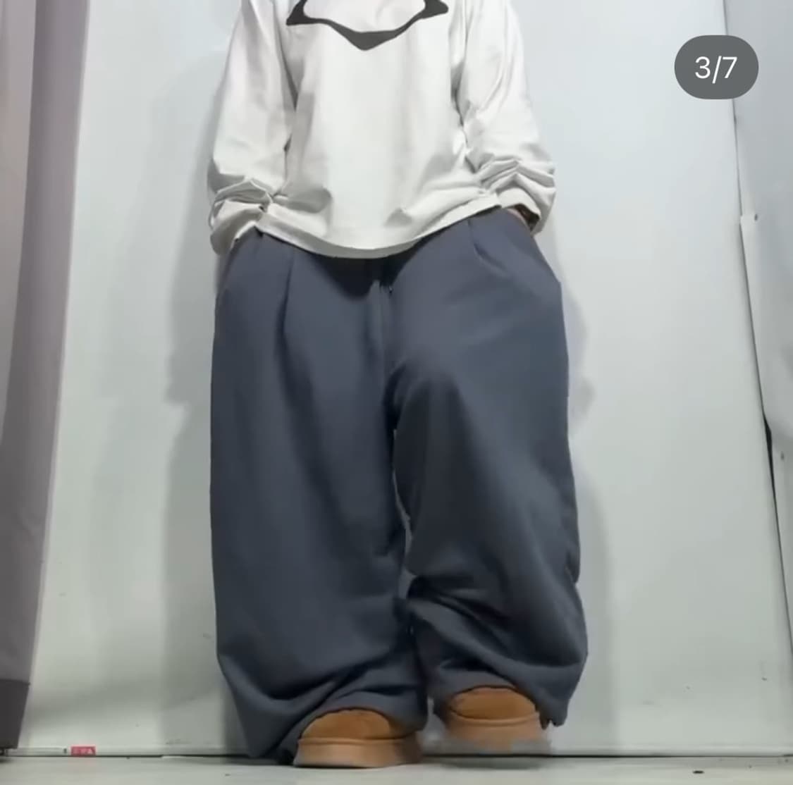 디엠빈티지 소라색 츄바 트레이닝 바지 노기모 상품이미지1