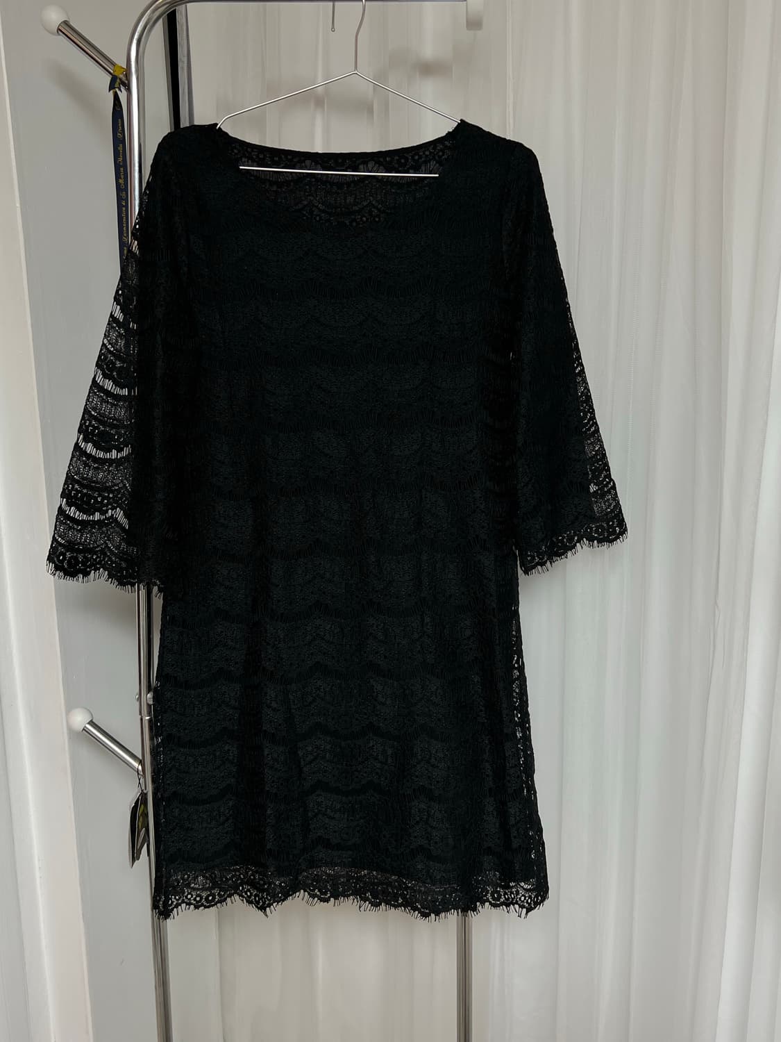 블랙 까사 레이스 레이어드 원피스 상품이미지8