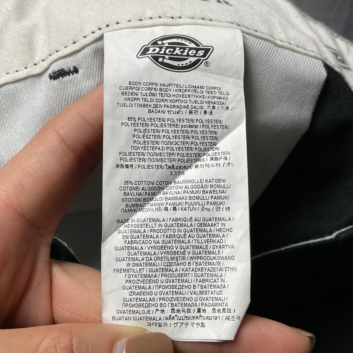 DICKIES 디키즈874 빈티지 블랙 워크 팬츠 A00943 상품이미지9