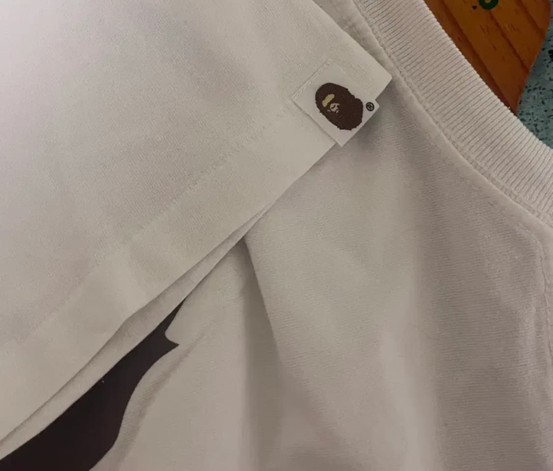 베이프 에이프 빅 헤드 사루 반팔 화이트 티셔츠 xl 상품이미지5